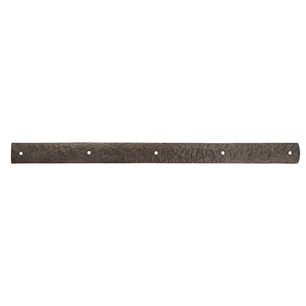 Coastal Bronze [20-155-A] Solid Bronze Decorative Strap Hinge Front - Flat Bar - Arch End - 2&quot; W x 28&quot; L