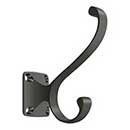 Deltana [CAHH35U10B] Solid Brass Coat & Hat Hook - Heavy Duty - Traditional - Oil Rubbed Bronze Finish - 3 3/8" L