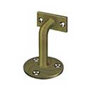 Deltana [HRC253U5] Solid Brass Handrail Bracket - Antique Brass Finish - 3&quot; Proj.