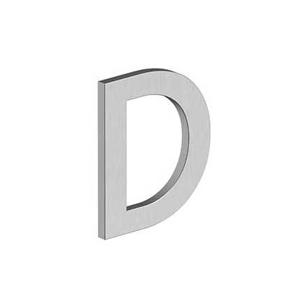 Deltana [RNB-DU32D] Stainless Steel House Letter - B Series - D - Brushed Finish - 4&quot; L