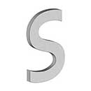 Deltana [RNB-SU32D] Stainless Steel House Letter - B Series - S - Brushed Finish - 4" L