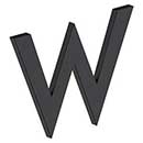 Deltana [RNB-WU19] Stainless Steel House Letter - B Series - W - Paint Black Finish - 4&quot; L