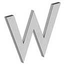 Deltana [RNB-WU32D] Stainless Steel House Letter - B Series - W - Brushed Finish - 4&quot; L