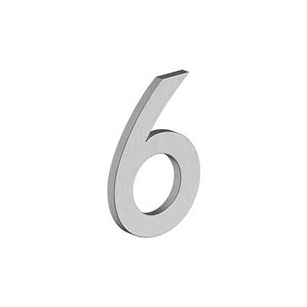 Deltana [RNB-6U32D] Stainless Steel House Number - B Series - #6 - Brushed Finish - 4&quot; L