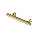 Deltana [POM40CR003] Solid Brass Cabinet Pull Handle - Pommel Series - Standard Size - Polished Brass (PVD) Finish - 4&quot; C/C - 6&quot; L