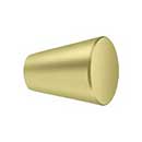 Deltana [KC24U3] Solid Brass Cabinet Knob - Cone Series - Polished Brass Finish - 1&quot; Dia.