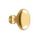 Deltana [KE125CR003] Solid Brass Cabinet Knob - Egg Series - Polished Brass (PVD) Finish - 1 1/4" L