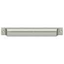 Deltana [SHP70U15] Solid Brass Cabinet Cup Pull - Shell - Brushed Nickel Finish - 7&quot; C/C - 7 1/2&quot; L