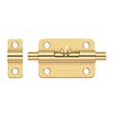 Deltana [3BBCR003] Solid Brass Door Barrel Bolt - Traditional - Polished Brass (PVD) Finish - 3" L