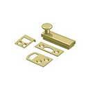 Deltana [2SBCS3] Solid Brass Door Concealed Screw Bolt - Surface - Polished Brass Finish - 2&quot; L