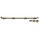 Deltana [FPG425] Solid Brass Door Slide Bolt - Offset - Traditional - Antique Brass Finish - 42" L