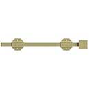 Deltana [12SBM3-UNL] Solid Brass Door Slide Bolt - Surface - Modern - Polished Brass (Unlacquered) Finish - 12" L