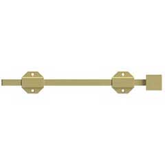 Deltana [12SBM3] Solid Brass Door Slide Bolt - Surface - Modern - Polished Brass Finish - 12&quot; L