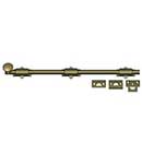 Deltana [18SB5] Solid Brass Door Slide Bolt - Surface - Traditional - Antique Brass Finish - 18" L