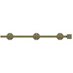 Deltana [18SBM5] Solid Brass Door Slide Bolt - Surface - Modern - Antique Brass Finish - 18&quot; L