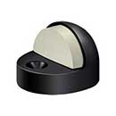 Deltana [DSHP916U19] Solid Brass Door Dome Floor Bumper - High Profile - Paint Black Finish - 1 3/8" H
