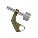 Deltana [HPS88U5] Solid Brass Door Hinge Pin Stop - Steel Hinge Mount - Antique Brass Finish