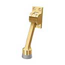 Deltana [DHK4CR003] Solid Brass Door Kickdown Holder - Polished Brass (PVD) Finish - 4&quot; L