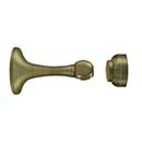 Deltana [MDH30U5] Solid Brass Magnetic Door Holder - Antique Brass Finish - 3&quot; L