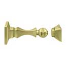 Deltana [MDH35U3] Solid Brass Magnetic Door Holder - Polished Brass Finish - 3 1/2&quot; L