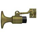 Deltana [SAHW325U5] Solid Brass Door Wall Mount Bumper - Hook &amp; Holder - Antique Brass Finish - 3 5/8&quot; L