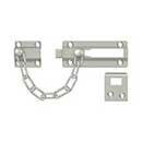 Deltana [CDG35U15] Solid Brass Door Chain Guard - Doorbolt - Brushed Nickel Finish - 7&quot; L