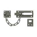 Deltana [CDG35U15A] Solid Brass Door Chain Guard - Doorbolt - Antique Nickel Finish - 7&quot; L
