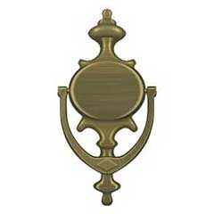 Deltana [DK854U5] Solid Brass Door Knocker - Imperial - Antique Brass Finish - 8 1/2&quot; H