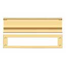 Deltana [MS0030CR003] Solid Brass Door Mail Slot - Heavy Duty - Polished Brass (PVD) Finish - 13&quot; L
