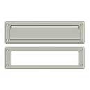 Deltana [MS211U15] Solid Brass Door Mail Slot - Interior Frame - Brushed Nickel Finish - 13 1/8&quot; L