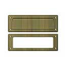 Deltana [MS626U5] Solid Brass Door Mail Slot - Interior Frame - Antique Brass Finish - 8 7/8&quot; L
