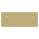 Deltana [DP4041P-GOLD] Steel Door Closer Drop Plate - Parallel Arm - DC40 - Gold Finish - 13&quot; L