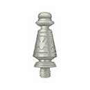 Deltana [DSPUT15] Solid Brass Door Butt Hinge Finial - Ornate - Brushed Nickel Finish - 5/8&quot; Dia.
