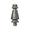 Deltana [DSPUT15A] Solid Brass Door Butt Hinge Finial - Ornate - Antique Nickel Finish - 5/8&quot; Dia.