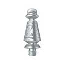Deltana [DSPUT26] Solid Brass Door Butt Hinge Finial - Ornate - Polished Chrome Finish - 5/8&quot; Dia.