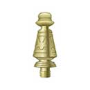 Deltana [DSPUT3] Solid Brass Door Butt Hinge Finial - Ornate - Polished Brass Finish - 5/8&quot; Dia.