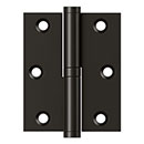 Deltana [DSBLO3025U10B-LH] Solid Brass Door Lift Off Hinge - Left Hand - Oil Rubbed Bronze Finish  - 3" H x 2 1/2" W