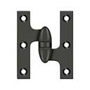 Deltana [OK3025B10B-R] Solid Brass Door Olive Knuckle Hinge - Right Handed - Oil Rubbed Bronze Finish - 3" H x 2 1/2" W