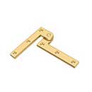 Deltana [PH35CR003] Solid Brass Door Pivot Hinge - Polished Brass (PVD) Finish - Pair - 3 7/8&quot; L