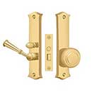 Deltana [SDL688CR003] Solid Brass Storm Door Mortise Latch Set - Classic Plate - Polished Brass (PVD) Finish