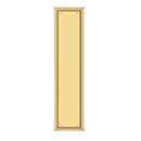 Deltana [PP2280CR003] Solid Brass Door Push Plate - Framed - Polished Brass (PVD) Finish - 3 1/2&quot; W x 15&quot; L