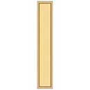 Deltana [PP2281CR003] Solid Brass Door Push Plate - Framed - Polished Brass (PVD) Finish - 3 1/2" W x 20" L