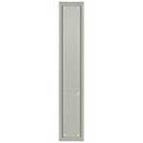 Deltana [PP2281U15] Solid Brass Door Push Plate - Framed - Brushed Nickel Finish - 3 1/2&quot; W x 20&quot; L