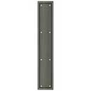 Deltana [PP2281U15A] Solid Brass Door Push Plate - Framed - Antique Nickel Finish - 3 1/2&quot; W x 20&quot; L