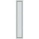 Deltana [PP2281U26] Solid Brass Door Push Plate - Framed - Polished Chrome Finish - 3 1/2&quot; W x 20&quot; L