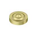 Deltana [SCD100U3] Solid Brass Screw Cover - Dimple - Polished Brass Finish - 1" Dia.