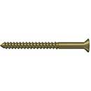 Deltana [SCWB1025U5] Solid Brass Wood Screw - #10 x 2 1/2&quot; - Flat Head - Phillips - Antique Brass Finish