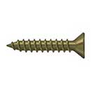Deltana [SCWS910U5] Steel Wood Screw - #9 x 1" - Flat Head - Phillips - Antique Brass Finish