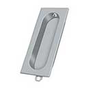 Deltana [FP222U26D] Solid Brass Pocket Door Flush Pull - Rectangle - Brushed Chrome - 3 1/8" L