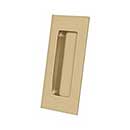 Deltana [FP40U14] Solid Brass Pocket Door Flush Pull - Rectangular - Polished Nickel - 4&quot; L